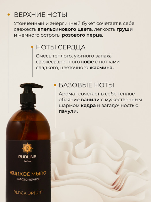 Жидкое мыло парфюмерное BLACK OPIUM 1000 мл