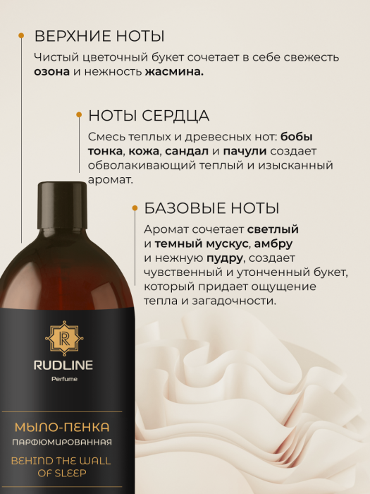 Мыло-пенка парфюмерное BEHIND THE WALL  OF SLEEP 1000 мл