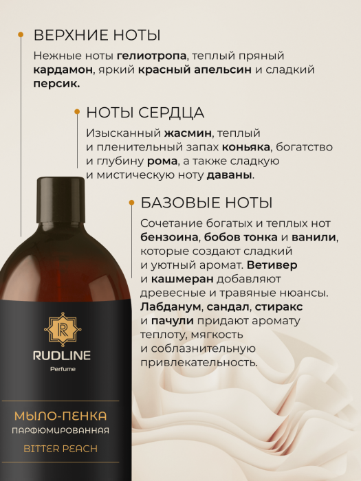 Мыло-пенка парфюмерное BITTER PEACH 1000 мл