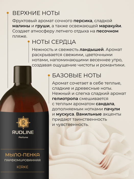 Мыло-пенка парфюмерное KIRKE 1000 мл