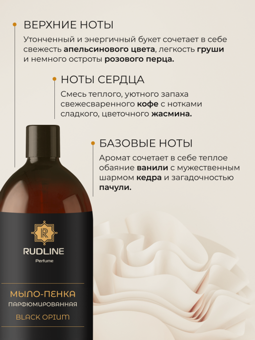 Мыло-пенка парфюмерное BLACK OPIUM 500 мл
